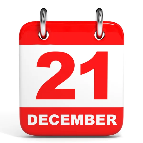 Calendario. 21 dicembre . — Foto Stock