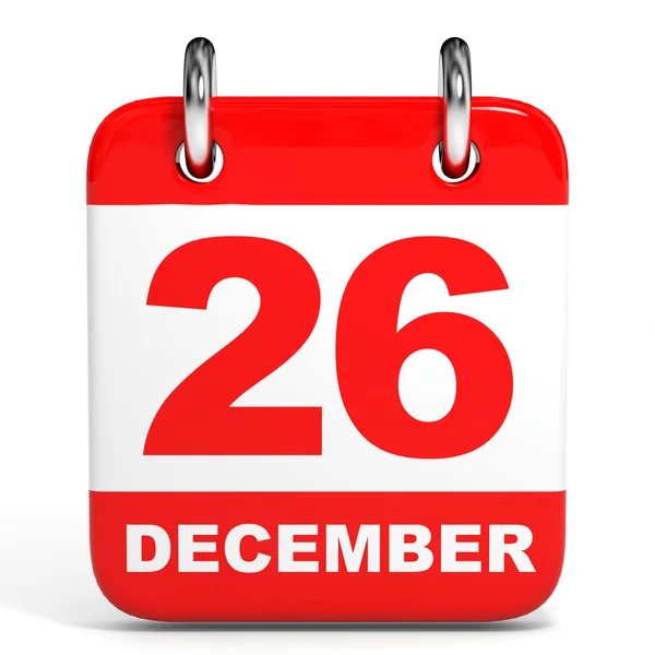 Calendar. 26 December. — Stock Photo, Image