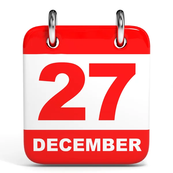 Calendar. 27 December. — Stock Photo, Image