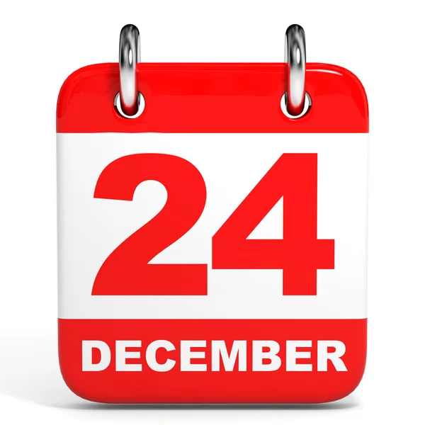 Calendar. 24 December. — Stock Photo, Image