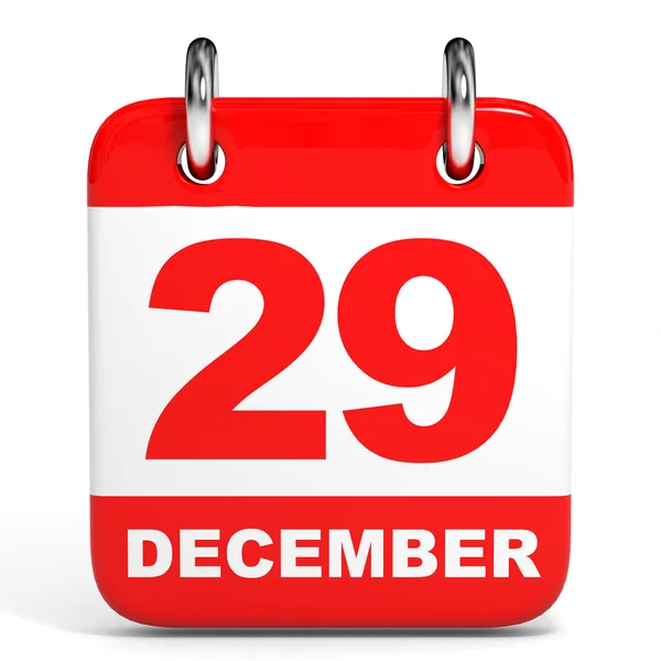 Calendar. 29 December. — Stock Photo, Image