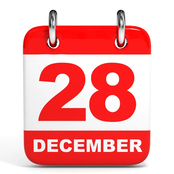 Kalendarz. 28 grudnia. — Zdjęcie stockowe
