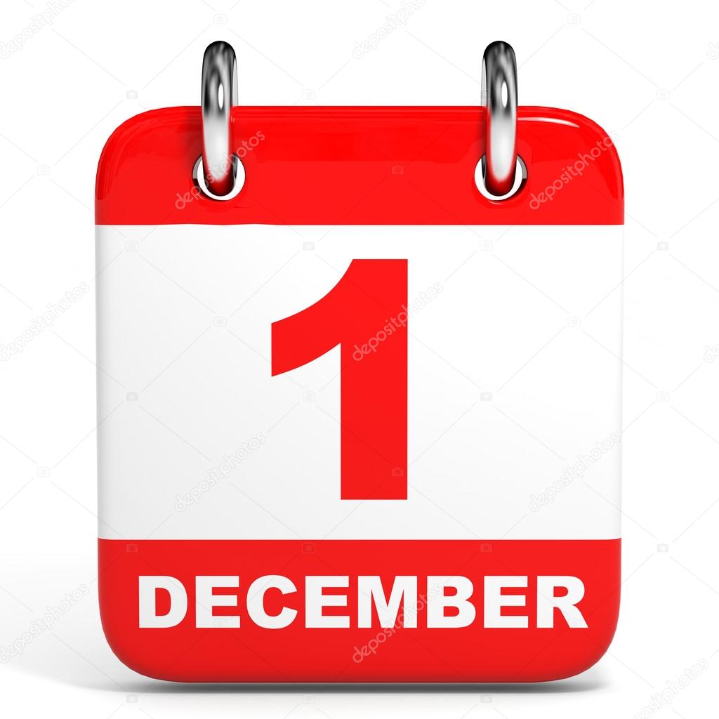 Calendario. 1 de diciembre. — Fotos de Stock © iCreative3D #44511863
