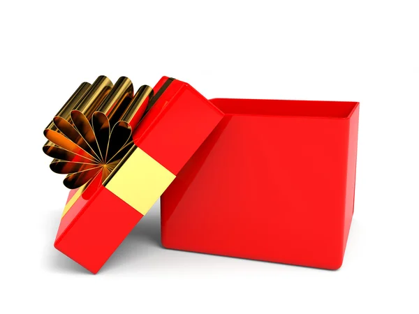 Open christmas gift box. — Stock Photo, Image