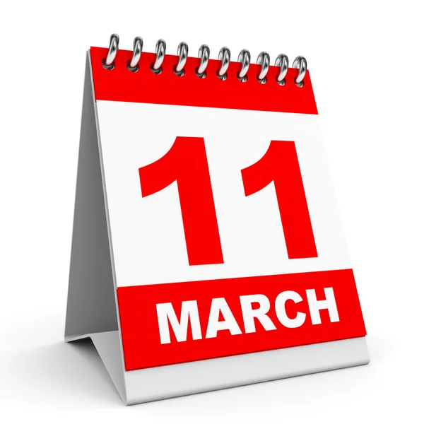 Calendar. 11 March. — Stock Photo, Image