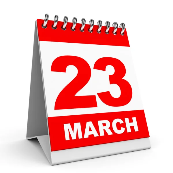 Calendar. 23 March. — Stock Photo, Image