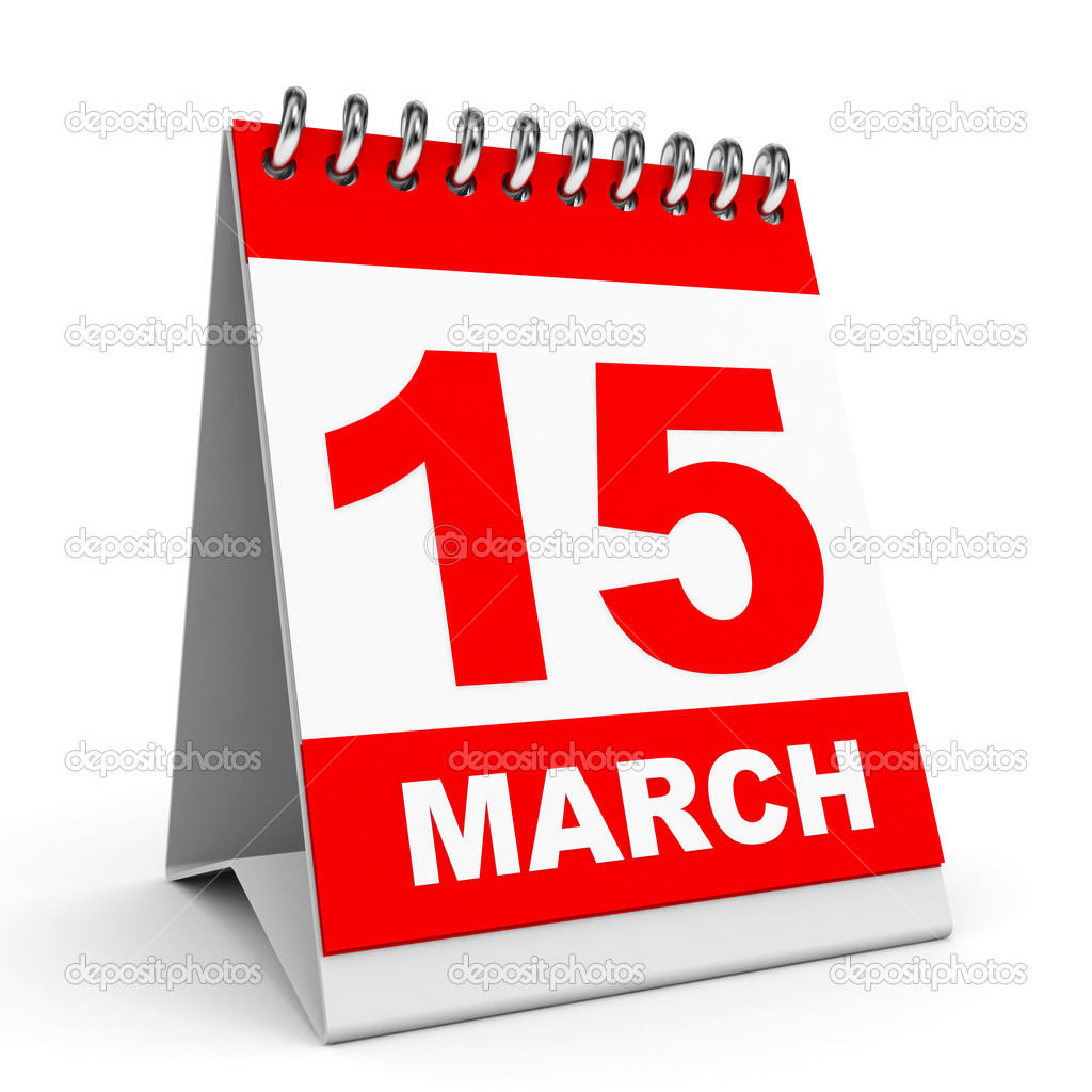 Calendar. 15 March. — Stock Photo © iCreative3D #44533271