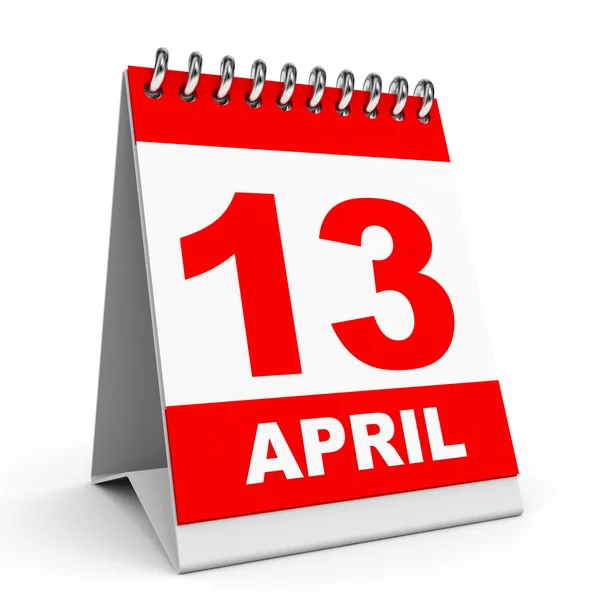 Calendar. 13 April. — Stock Photo, Image