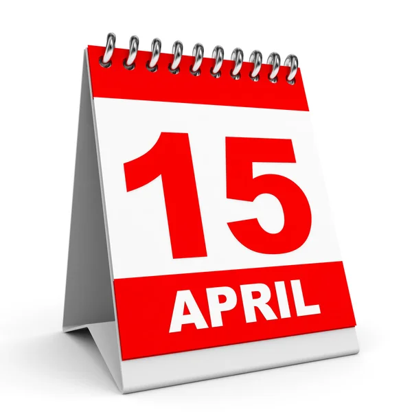 Calendario. 15 aprile . — Foto Stock