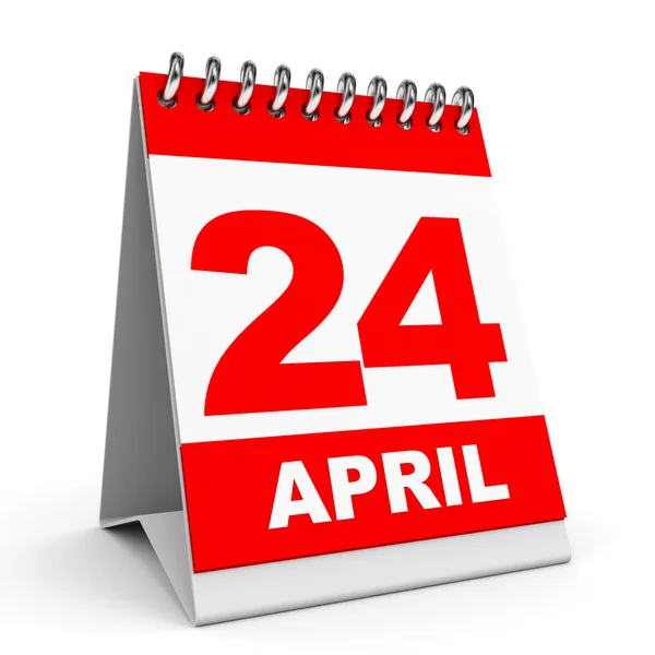 Calendar. 24 April. — Stock Photo, Image