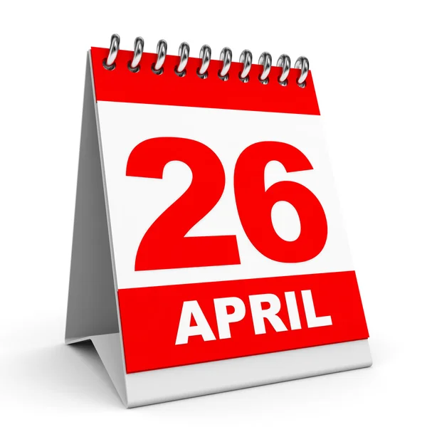 Calendar. 26 April. — Stock Photo, Image