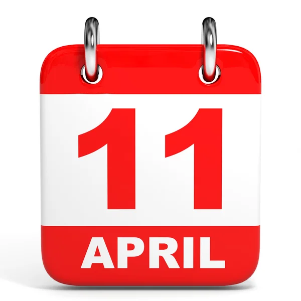 Calendar. 11 April. — Stock Photo, Image