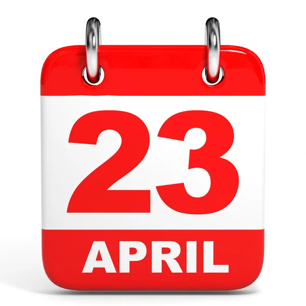 Calendar. 23 April. — Stock Photo, Image