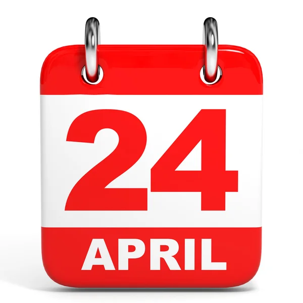 Calendar. 24 April. — Stock Photo, Image