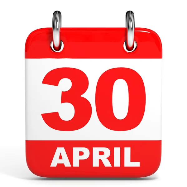 Calendar. 30 April. — Stock Photo, Image