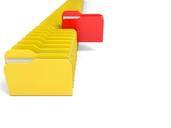 Row of  folders icon. — Stock Photo, Image