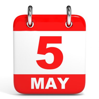 Takvim. 5 Mayıs.
