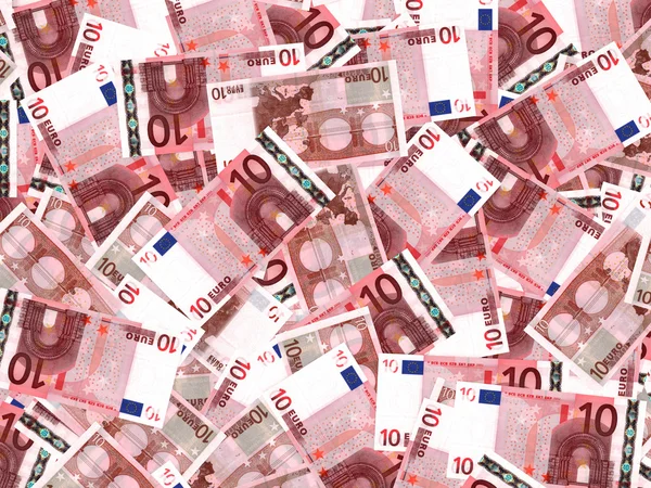 Fondo de billetes en euros. — Foto de Stock
