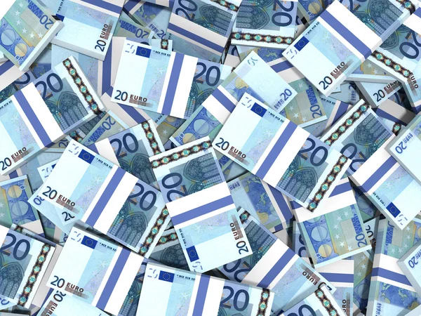 Hintergrund der Euro-Banknoten. — Stockfoto