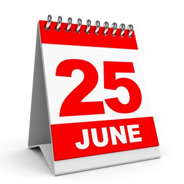 Takvim. 25 Haziran.
