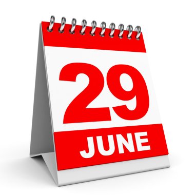 Takvim. 29 Haziran.