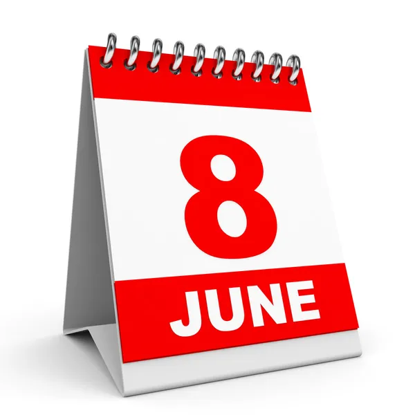 Calendar. 8 June. — Stock Photo, Image