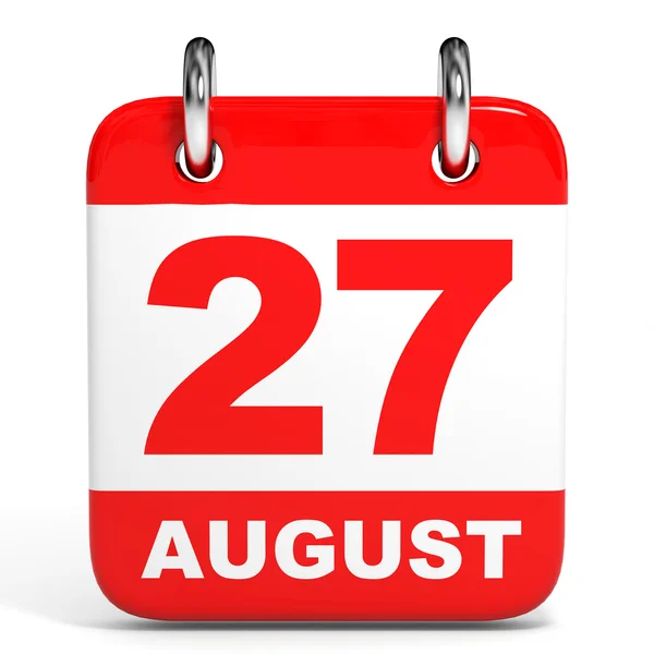 Calendario. 27 agosto . — Foto Stock