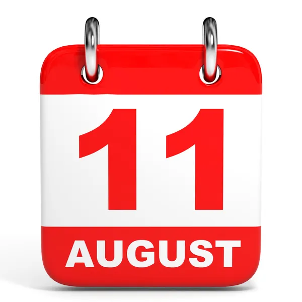Calendario. 11 agosto . — Foto Stock