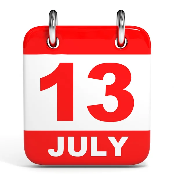A naptár. Július 13. — Stock Fotó