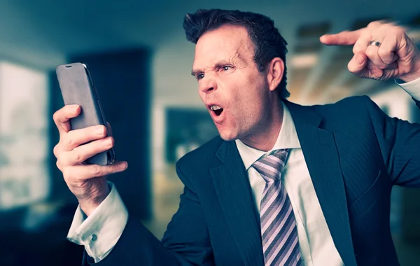 Angry Business Man — Stock Photo, Image