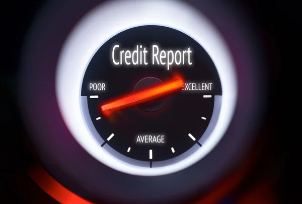 Poor Credit Report Concept — Stock Photo, Image