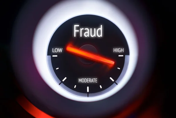 Altos niveles de concepto de fraude — Foto de Stock