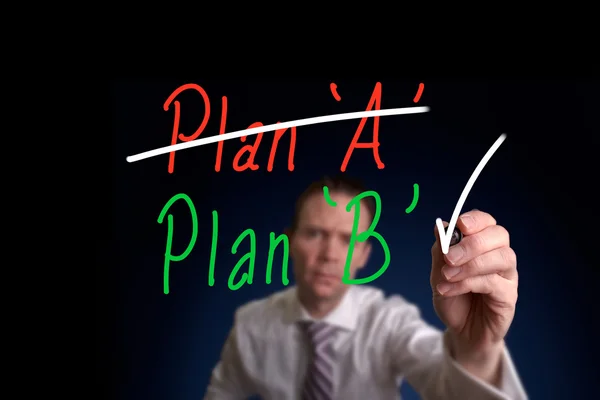 Plan B Concept — Stockfoto