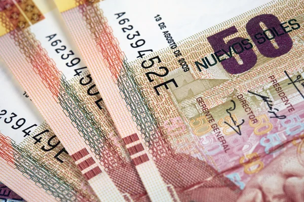 Peruvian Currency — Stock Photo, Image