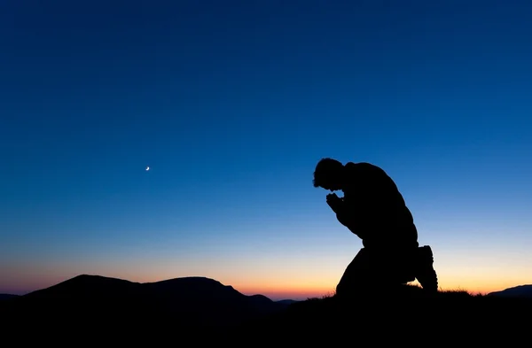 Man Praying — Stock Photo, Image