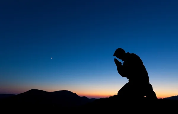 Man Praying — Stock Photo, Image