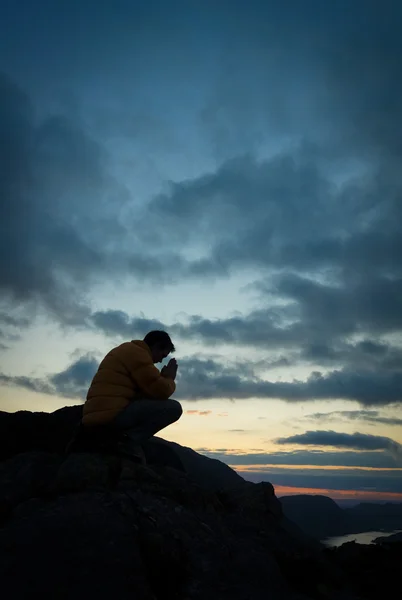Man Praying — Stock Photo, Image