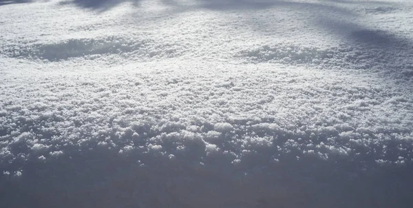 Fondo Textura Patrón Nieve Fresca Fina Día Soleado Ángulo Bajo — Foto de Stock