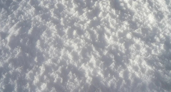 Jemné Čerstvé Sněhové Vzor Textury Pozadí Slunný Den Přímo Shora — Stock fotografie