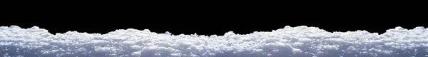 Λευκό Άκρο Χιονιού Που Χρησιμοποιείται Περίγραμμα Πλαίσιο Πρώτου Επιπέδου Για — Φωτογραφία Αρχείου