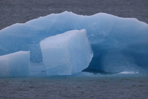 Belle Vue Sur Les Icebergs Dans Lagune Glacier Jokulsarlon Parc — Photo