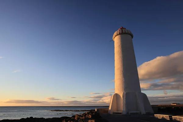 Faro Nuovo Akranes Vesturland Islanda Occidentale Islanda Europa — Foto Stock