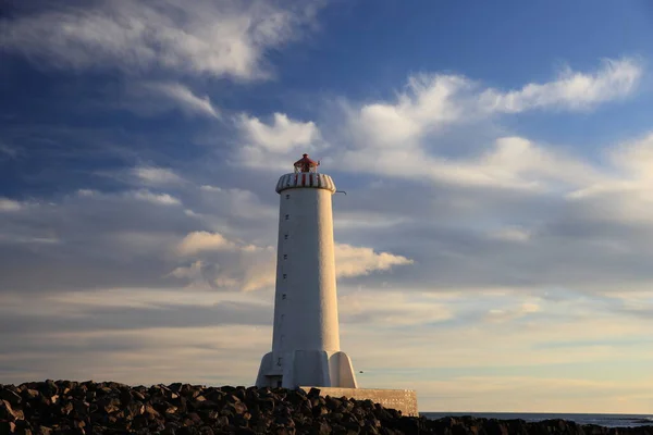 Neuer Leuchtturm Akranes Vesturland Westisland Island Europa — Stockfoto