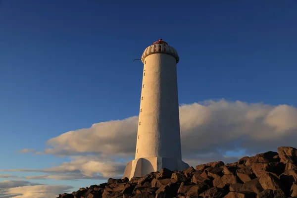 Neuer Leuchtturm Akranes Vesturland Westisland Island Europa — Stockfoto