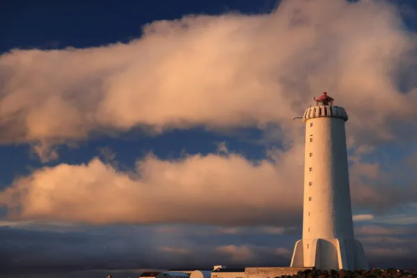 Világítótorony Akranes Vesturland Nyugat Izland Izland Európa — Stock Fotó