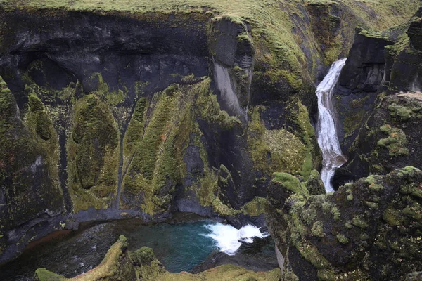 Fjadrargljufur Canyon Südosten Islands — Stockfoto