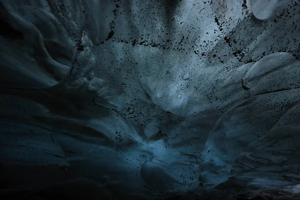 Grotte Glace Sur Rive Nord Lagune Glaciaire Joekulsarlon Dans Glacier — Photo