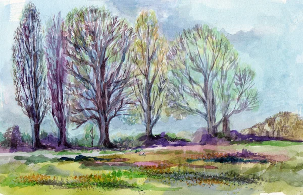 Bahar günü manzara