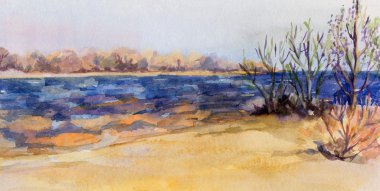 manzara, güneşli bir bahar günü