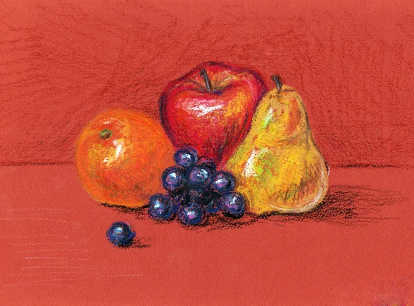 Fruits aquarelle — Photo